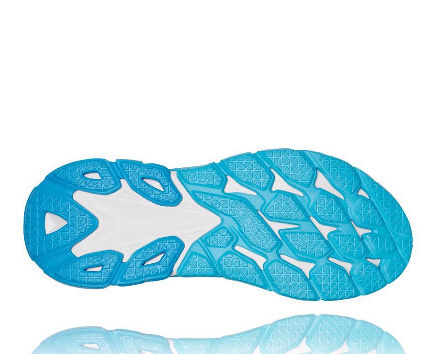 Hoka Australia One One Clifton Edge - Mens Running Shoes White/Blue - DHIZX-8765